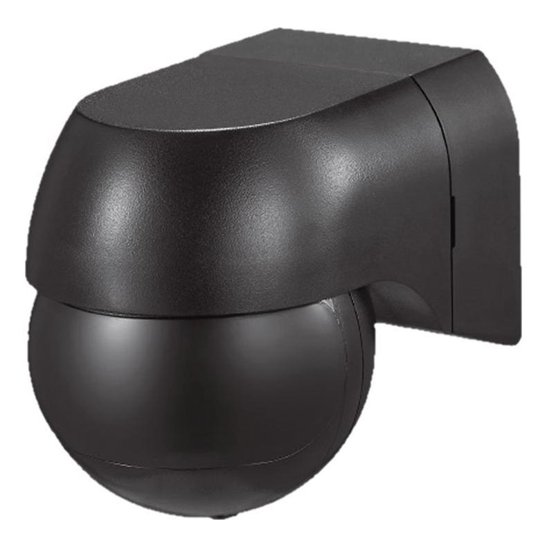 Sensor de movimiento PIR 180° 400W/230V IP44 negro