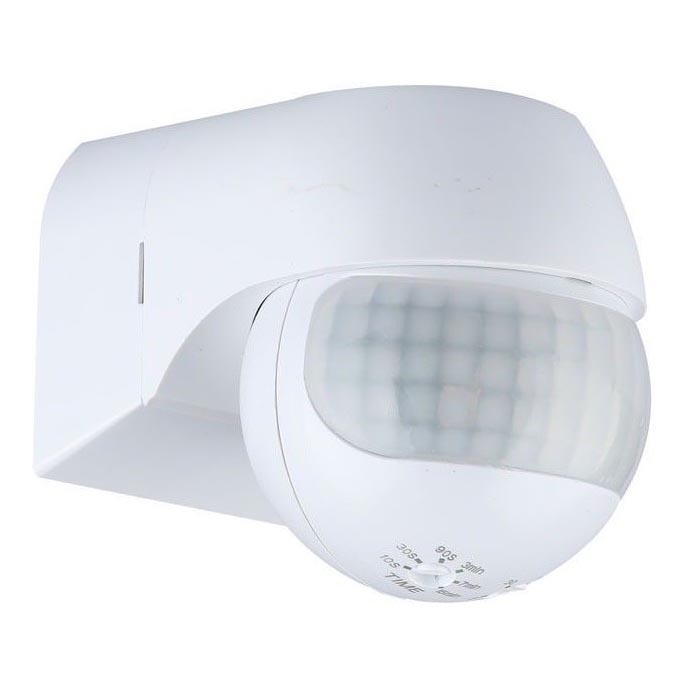 Sensor de movimiento PIR 180° 800W/230V IP44 blanco