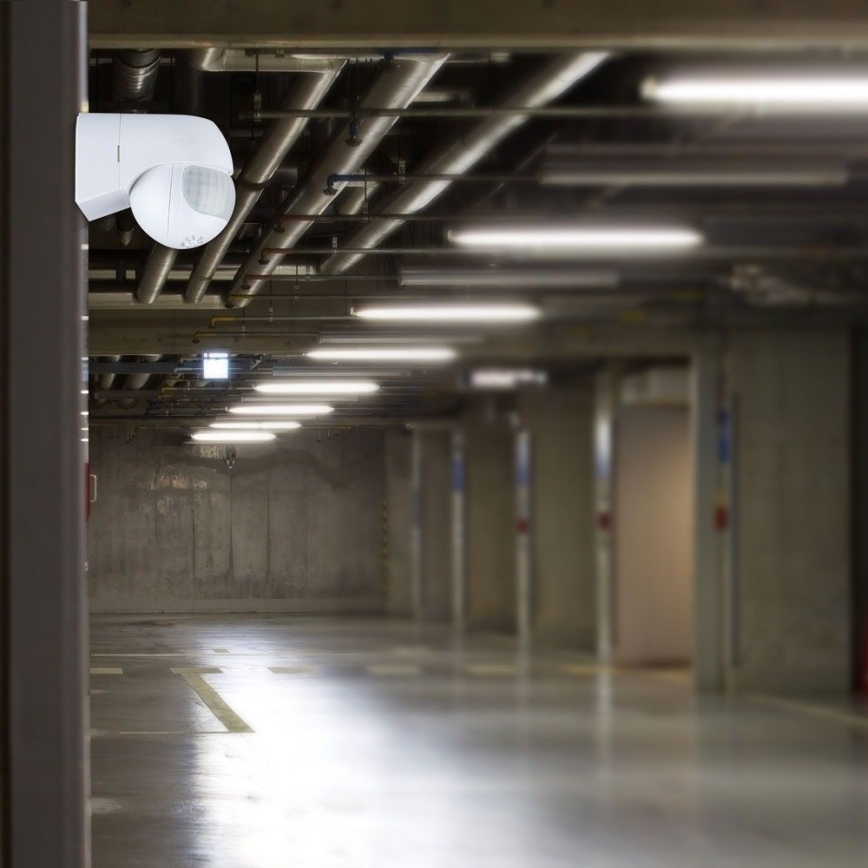 Sensor de movimiento PIR 180° 800W/230V IP44 blanco