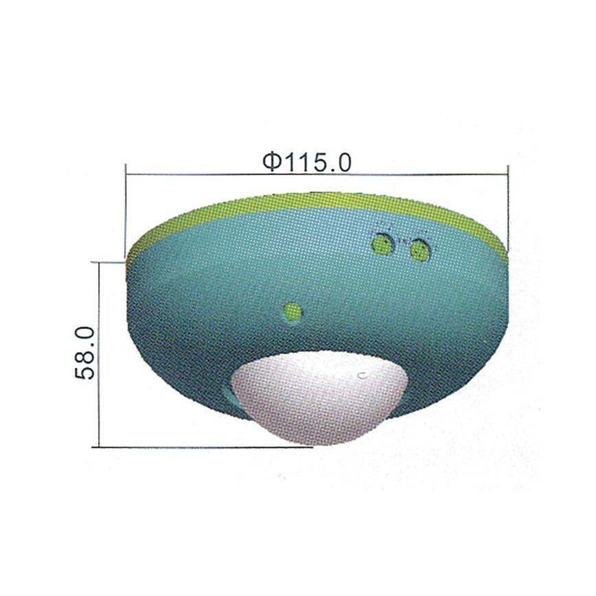 Sensor de movimiento PIR B 360° 1200W/230V blanco