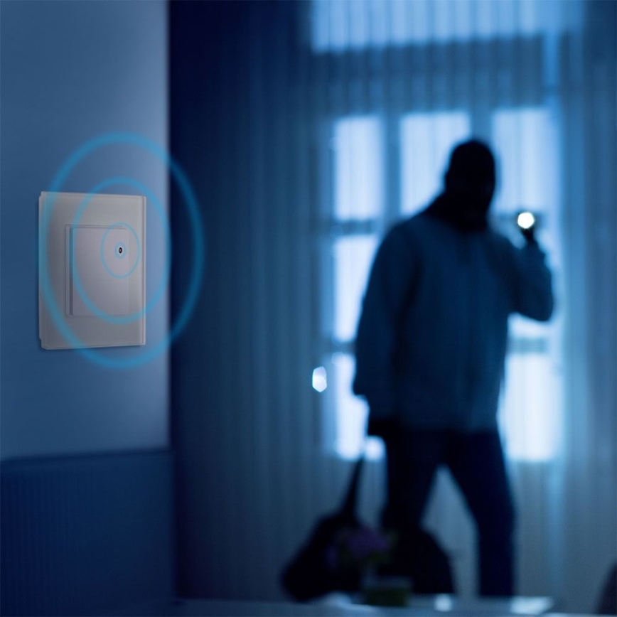 Sensor de movimiento por microondas 180° 300W/230V blanco
