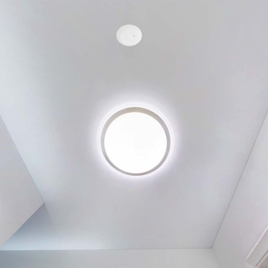 Sensor de movimiento por microondas 360° 230V blanco