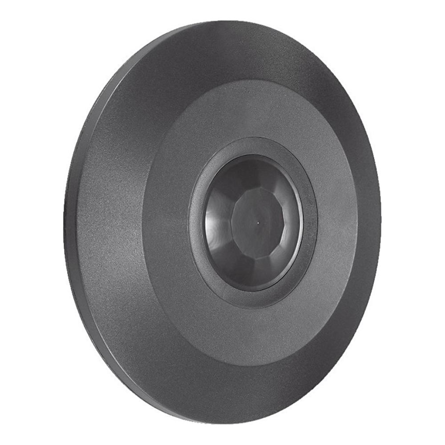Sensor de movimiento techo PIR 360° 1000W/230V negro