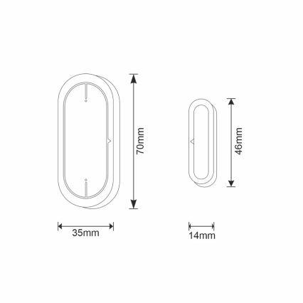 Sensor de ventana SMART 2xAAA/Wi-Fi Tuya