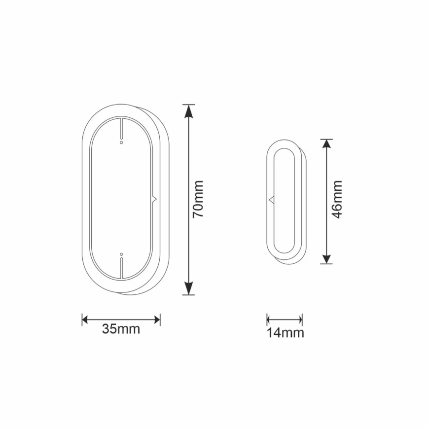 Sensor de ventana SMART 2xAAA/Wi-Fi Tuya