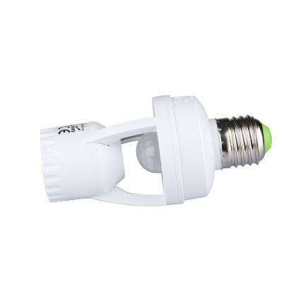 Sensor PIR para bombilla E27 blanco