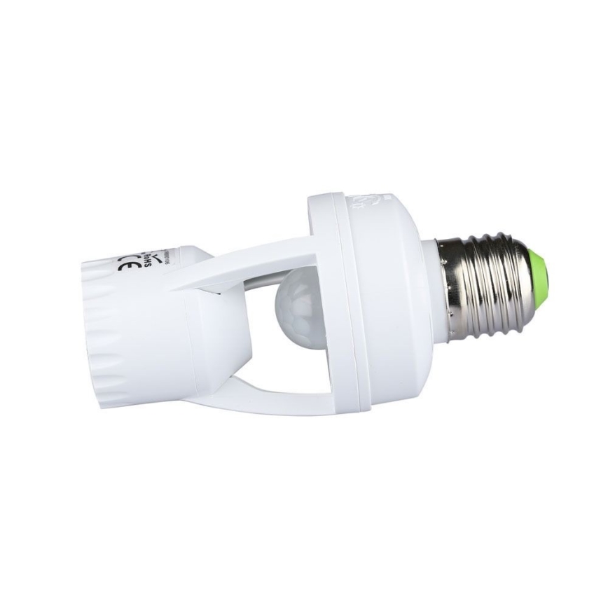 Sensor PIR para bombilla E27 blanco