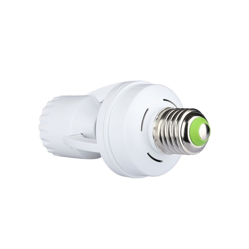 Sensor PIR para bombilla E27 blanco
