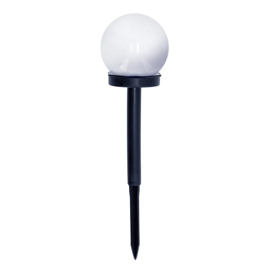 SET 10x Lámpara solar LED LED/0,12W/1,2V 6500K IP44 negro/blanco