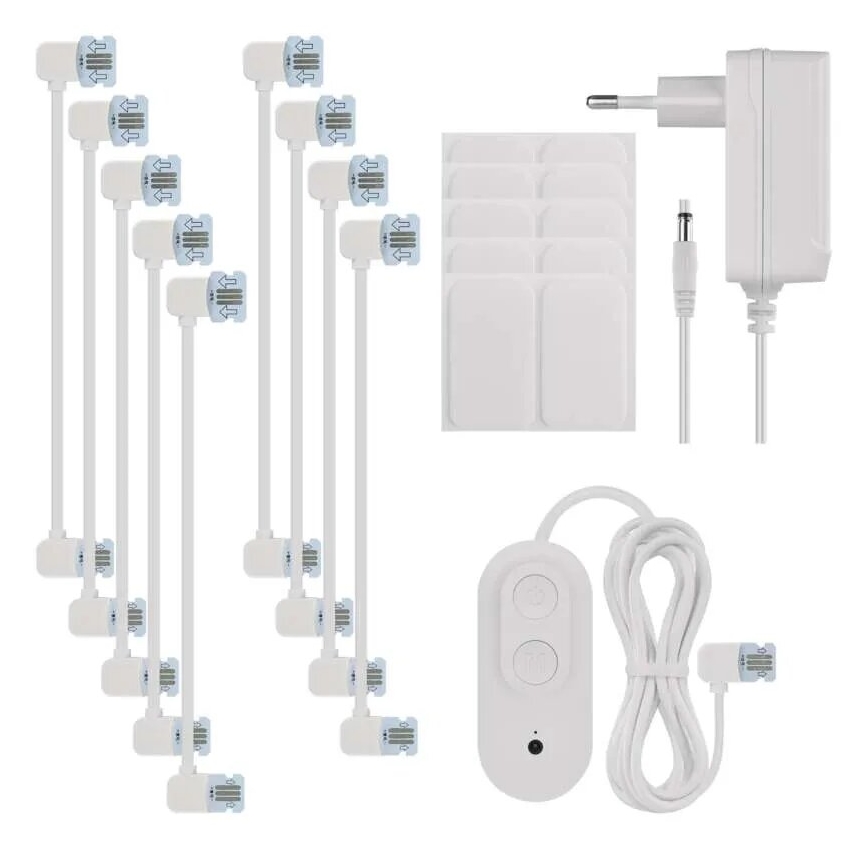 SET 10x RGBIC Panel regulable LED/1,9W/230V Wi-Fi Tuya