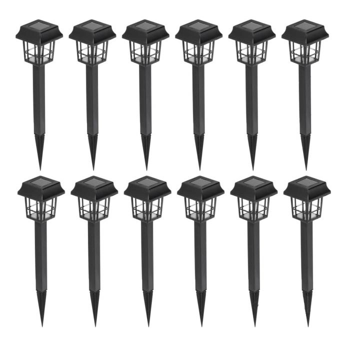 SET 12x Lámpara solar LED LED/0,06W/1,2V 6500K IP44