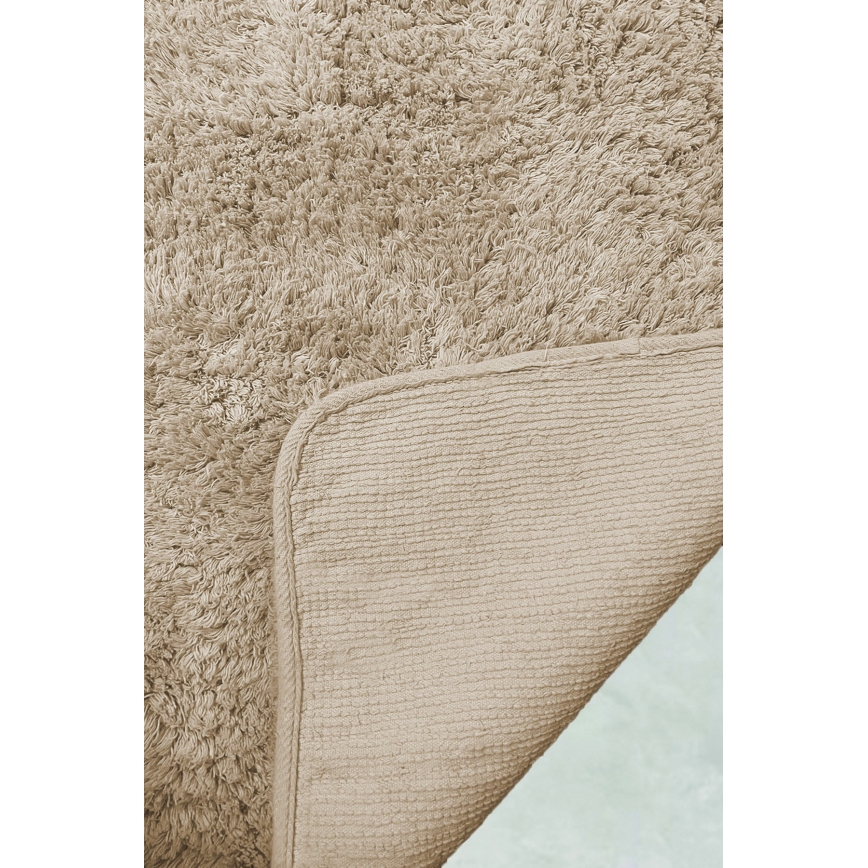 SET 2x Alfombra de baño 60/100 cm beige