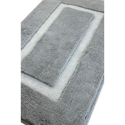 SET 2x Alfombra de baño 60/100 cm gris