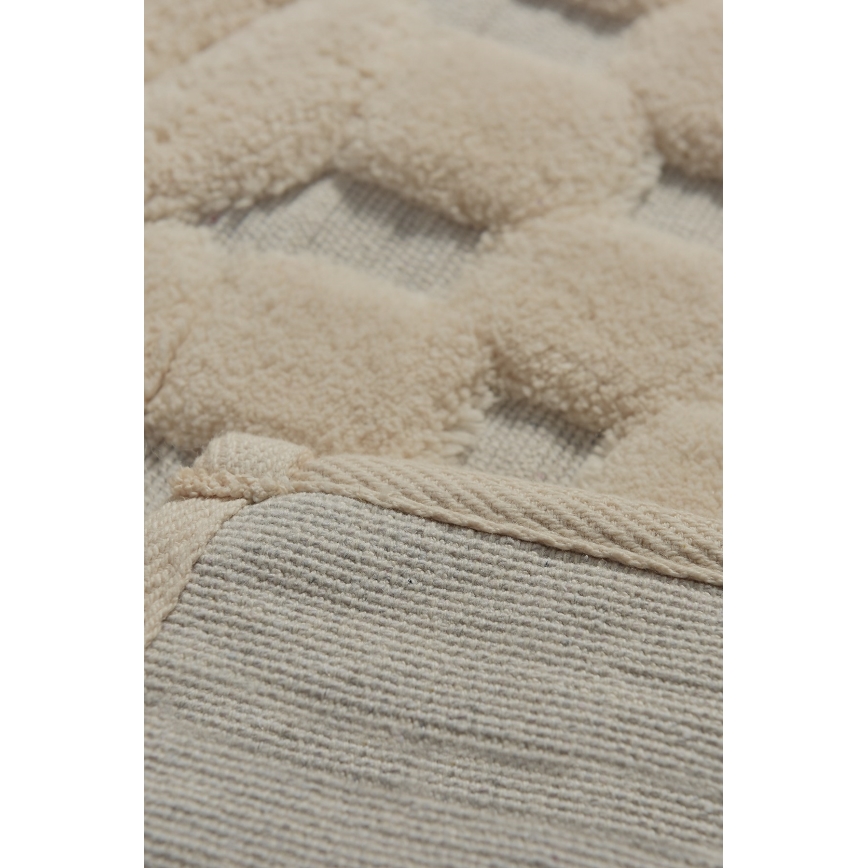 SET 2x Alfombra de baño BAMBI 60/100 cm beige