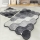 SET 2x Alfombra de baño CIRCLE 60/100 cm gris