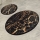 SET 2x Alfombra de baño GOLDES 60/100 cm negro/dorado