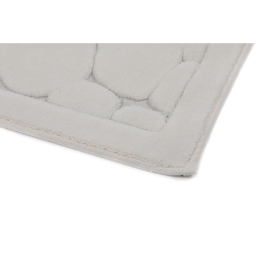 SET 2x Alfombra de baño LINO 60/100 cm beige