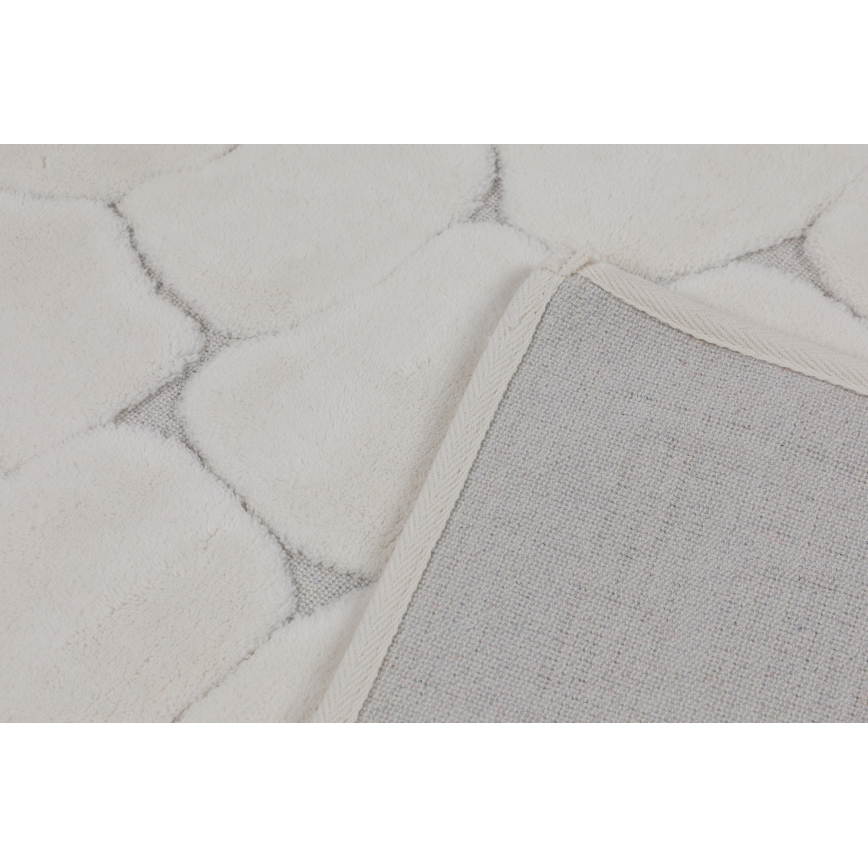 SET 2x Alfombra de baño LINO 60/100 cm beige