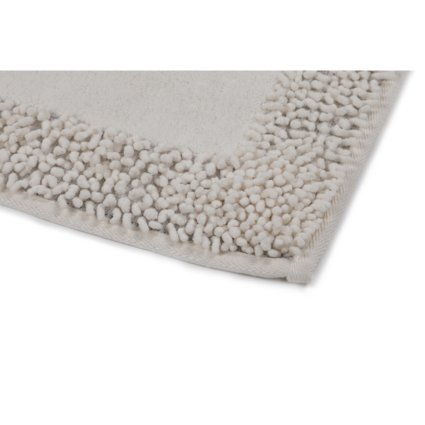 SET 2x Alfombra de baño PIANTE 60/100 cm blanco