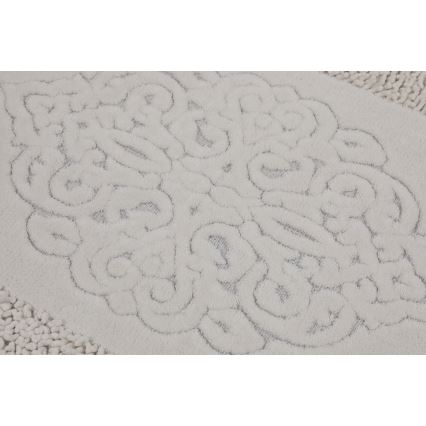 SET 2x Alfombra de baño PIANTE 60/100 cm blanco
