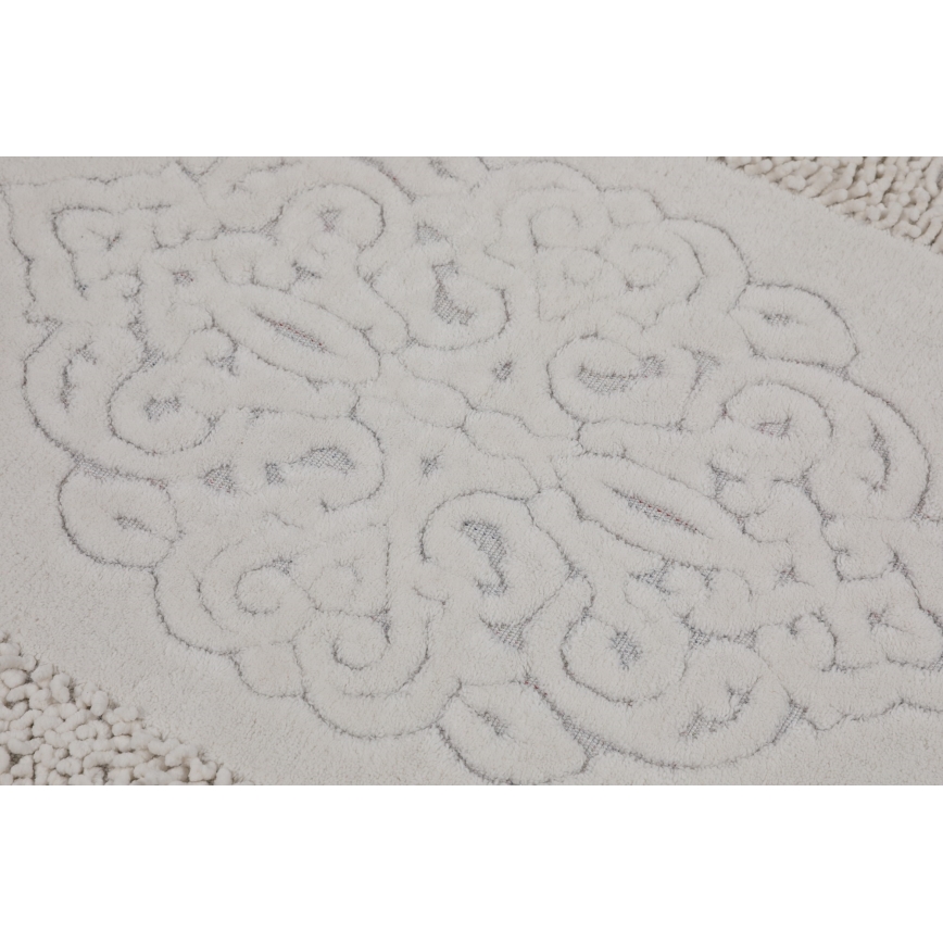 SET 2x Alfombra de baño PIANTE 60/100 cm blanco