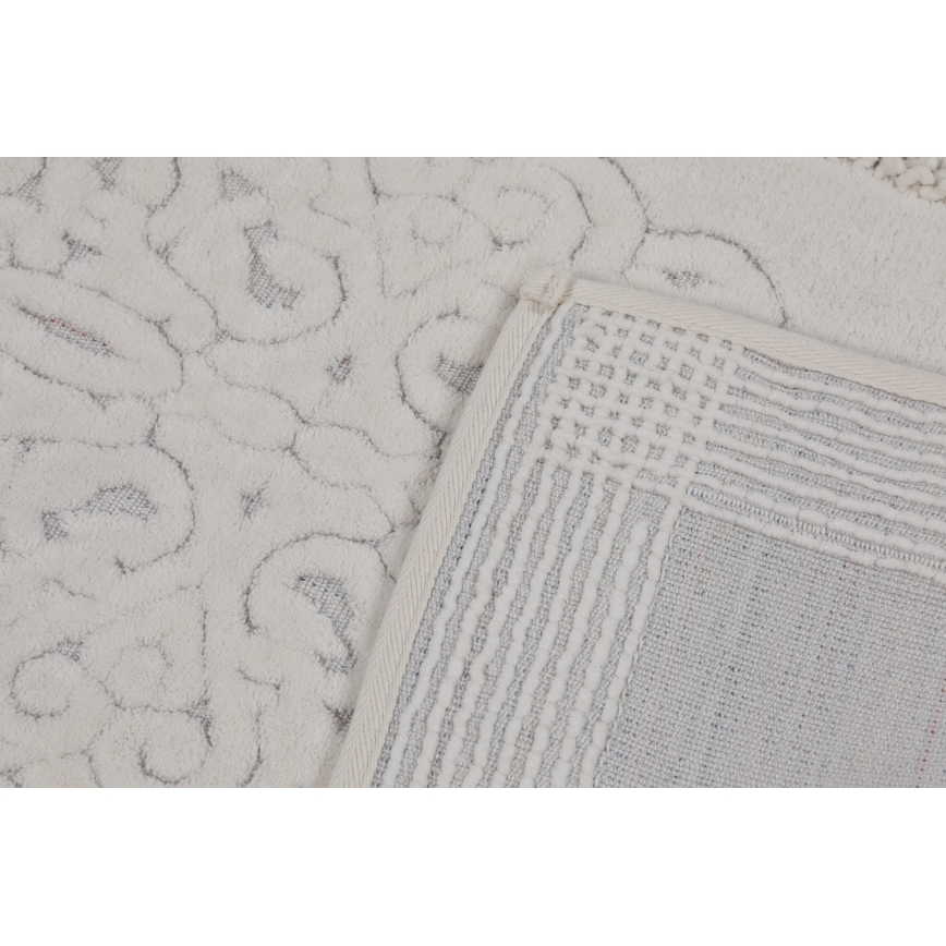 SET 2x Alfombra de baño PIANTE 60/100 cm blanco