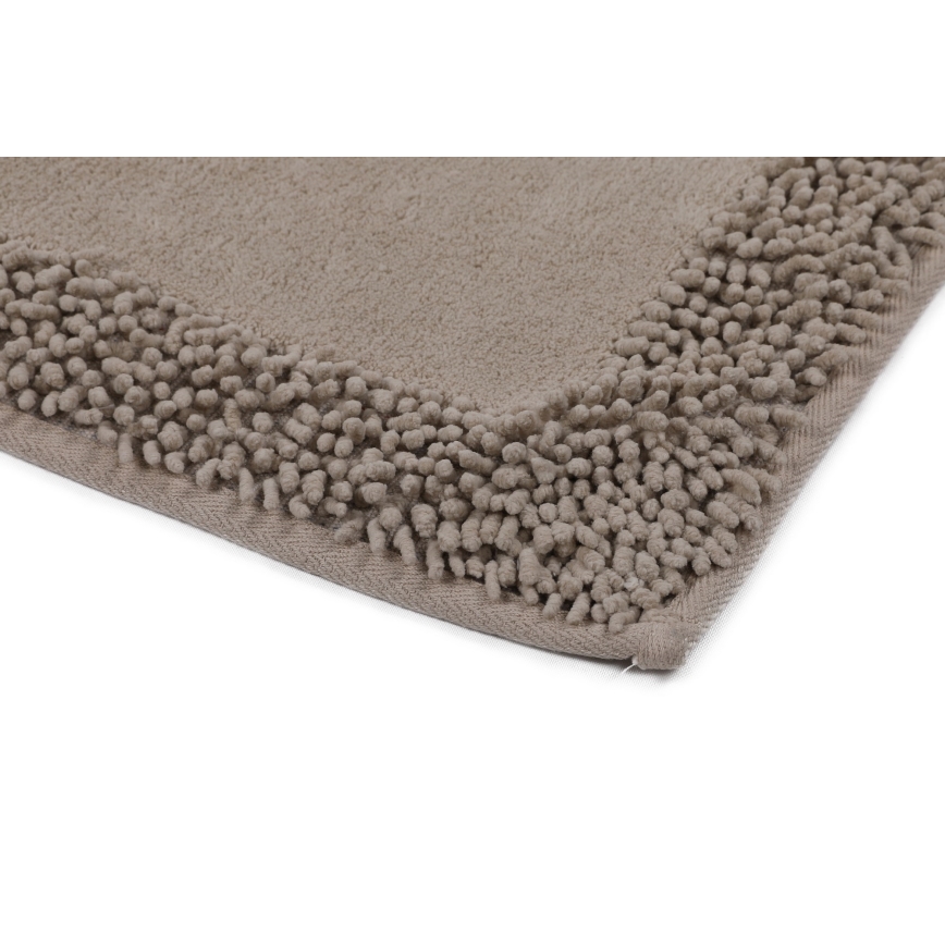 SET 2x Alfombra de baño PIANTE 60/100 cm marrón