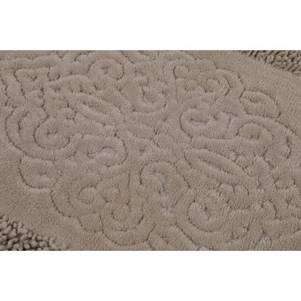 SET 2x Alfombra de baño PIANTE 60/100 cm marrón