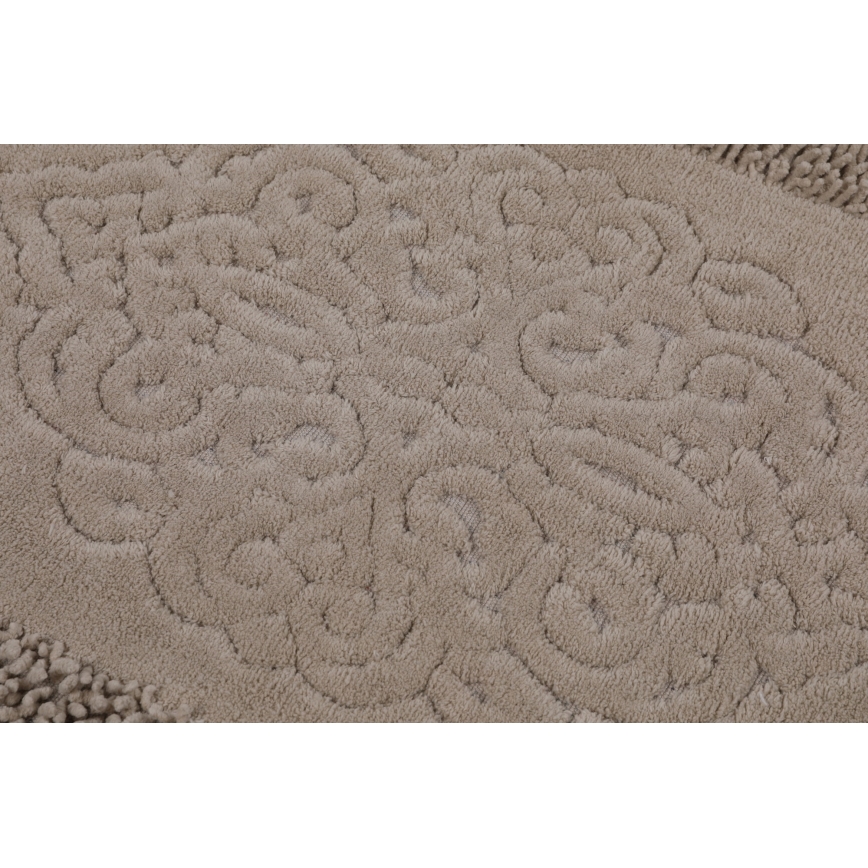 SET 2x Alfombra de baño PIANTE 60/100 cm marrón