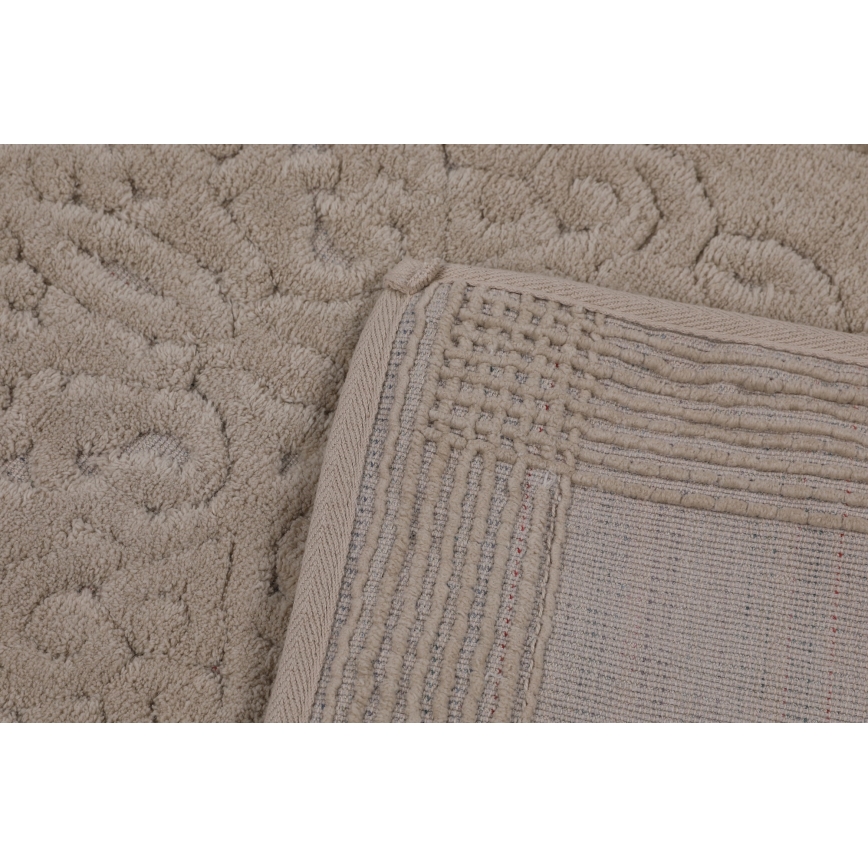SET 2x Alfombra de baño PIANTE 60/100 cm marrón