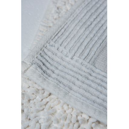 SET 2x Alfombra de baño STONE 60/100 cm blanco