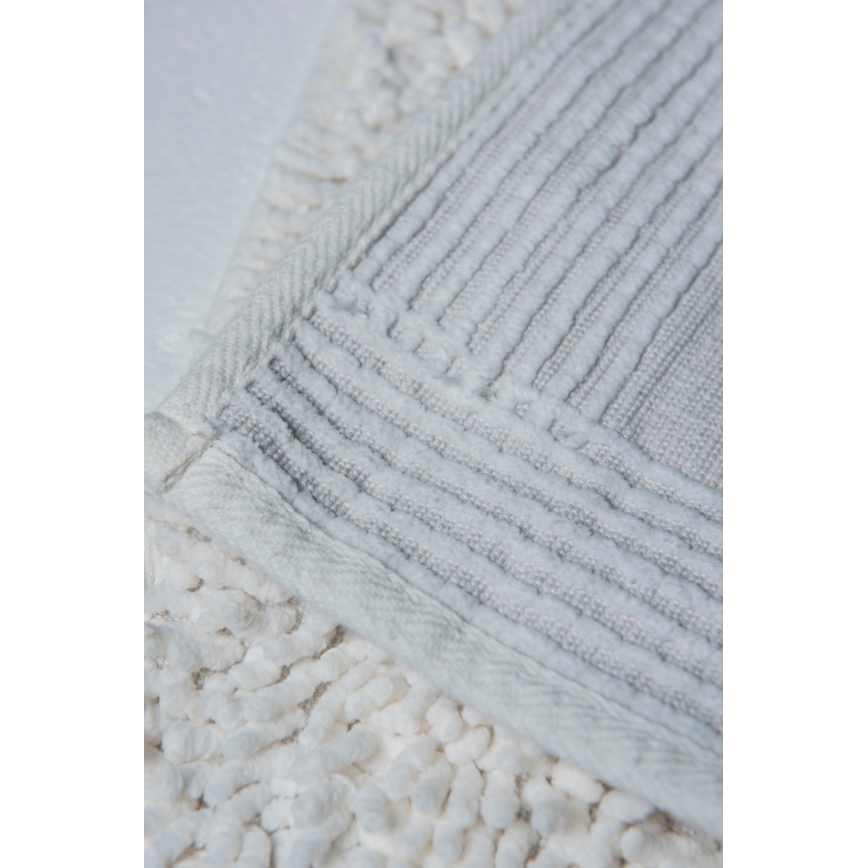 SET 2x Alfombra de baño STONE 60/100 cm blanco