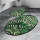 SET 2x Alfombra de baño TROPIC 60/100 cm Verde