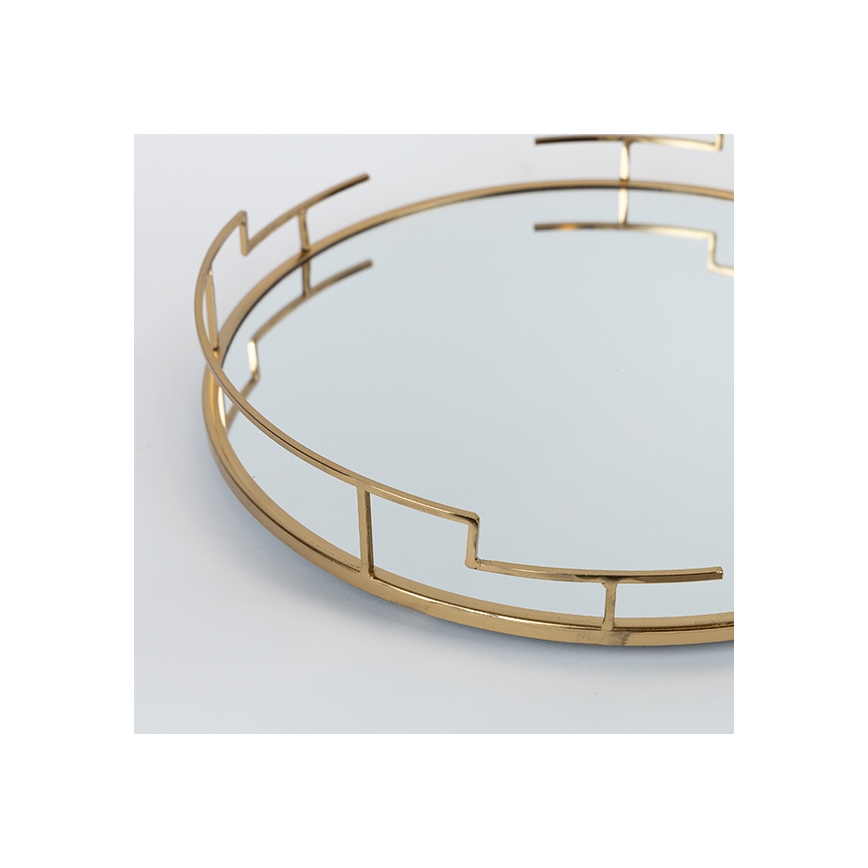 SET 2x Bandeja decorativa diá. 39/30,5 cm