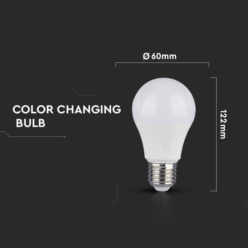 SET 2x Bombilla LED A60 E27/9W/230V 3000/4000/6400K