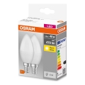 SET 2x Bombilla LED B38 E14/4,9W/230V 3000K - Osram