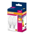 SET 2x Bombilla LED B38 E14/7,5W/230V 3000K - Osram