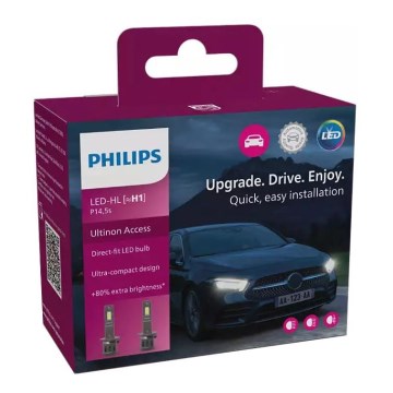 SET 2x Bombilla LED de coche 11258 U2500 CX H1 P14,5s/13W/12V 6000K