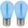 SET 2x Bombilla LED PARTY E27/0,3W/36V azul