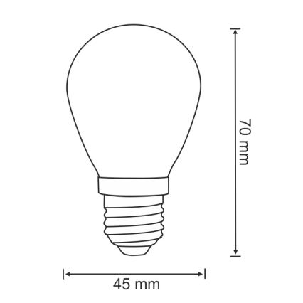 SET 2x bombilla LED PARTY E27/0,5W/36V