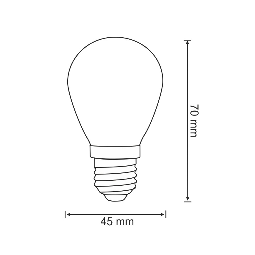 SET 2x bombilla LED PARTY E27/0,5W/36V