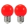 SET 2x bombilla LED PARTY E27/0,5W/36V roja
