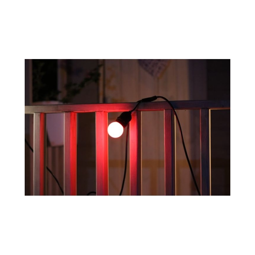 SET 2x bombilla LED PARTY E27/0,5W/36V roja