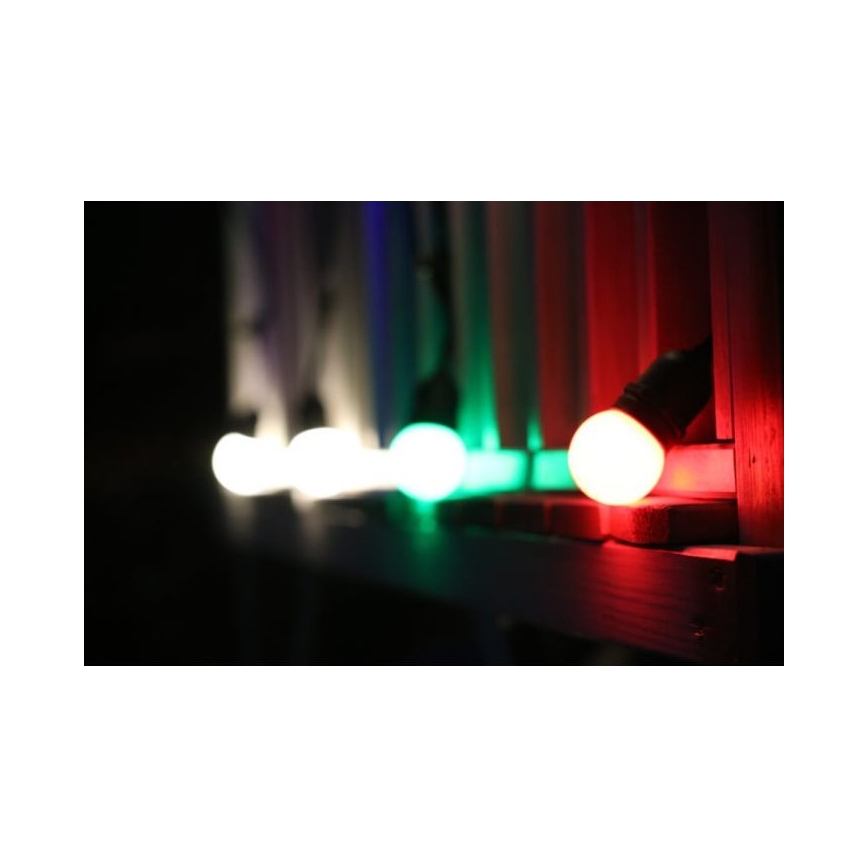 SET 2x bombilla LED PARTY E27/0,5W/36V roja