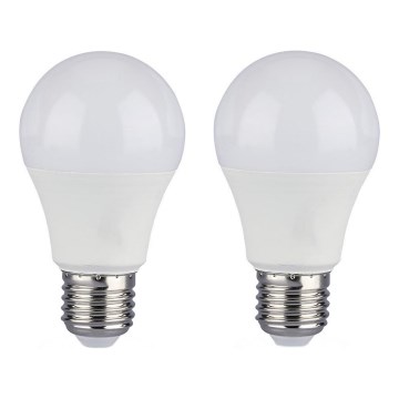 SET 2x Bombilla LED regulable A60 E27/9W/230V 4000K