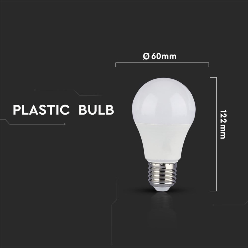 SET 2x Bombilla LED regulable A60 E27/9W/230V 4000K