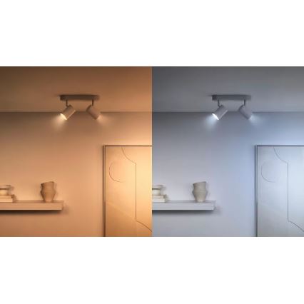 SET 2x Bombilla LED regulable PAR16 GU10/4,7W/230V 2700-6500K CRI 90 Wi-Fi - WiZ