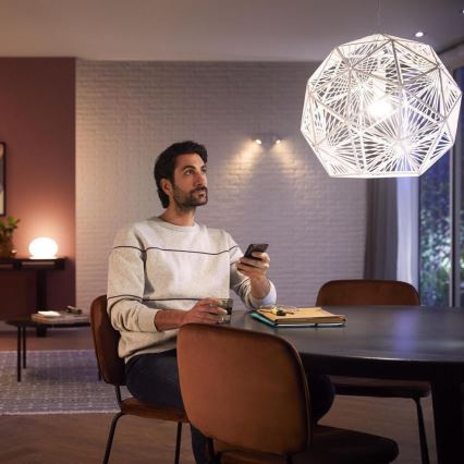 SET 2x Bombilla LED regulable Philips Hue White And Color Ambiance A60 E27/6,5W/230V 2000-6500K