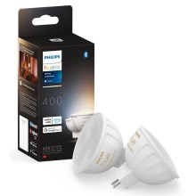 SET 2x Bombilla LED regulable Philips Hue White Ambiance GU5,3/MR16/5,1W/12V 2200-6500K
