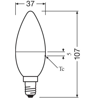 SET 2x Bombilla LED RGBW regulable B38 E14/4,9W/230V 2700K + control remoto - Osram